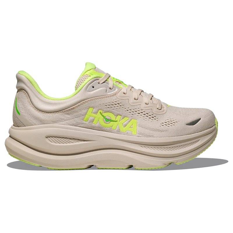 Hoka M Bondi 9 Grout/Neon Yuzu Grout/Neon Yuzu 43 1/3 (43 1/3)