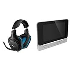 Logitech G432 Wired Gaming Headset, 7.1 Surround Sound, DTS Headphone:X 2.0, 50 mm Audio Drivers, USB och 3.5 mm Audio Jack, lättvikts-headset - Svart & Logitech Gaming Mouse G502 HERO Corded Black