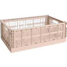 Hay Colour Crate, Large - W:34,5cm x L:53cm H:18,5cm Korgar Från Magasin - Powder (W:34,5cm x L:53cm x H:18,5cm)