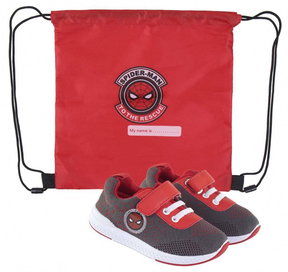 Spindelmannen Barnskor sneakers med gympapåse storlek 23