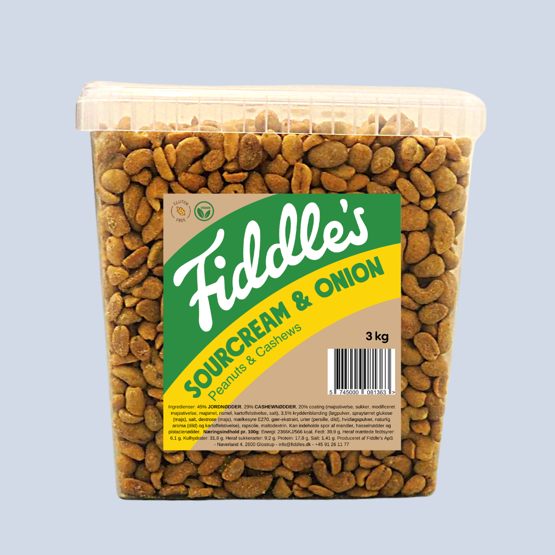 Peanuts & Cashews - Sour Cream & Onion 3 kg