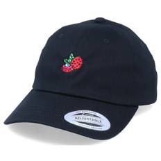 Iconic - Svart unconstructed Keps - Rambutan Black Dad Cap @ Hatstore