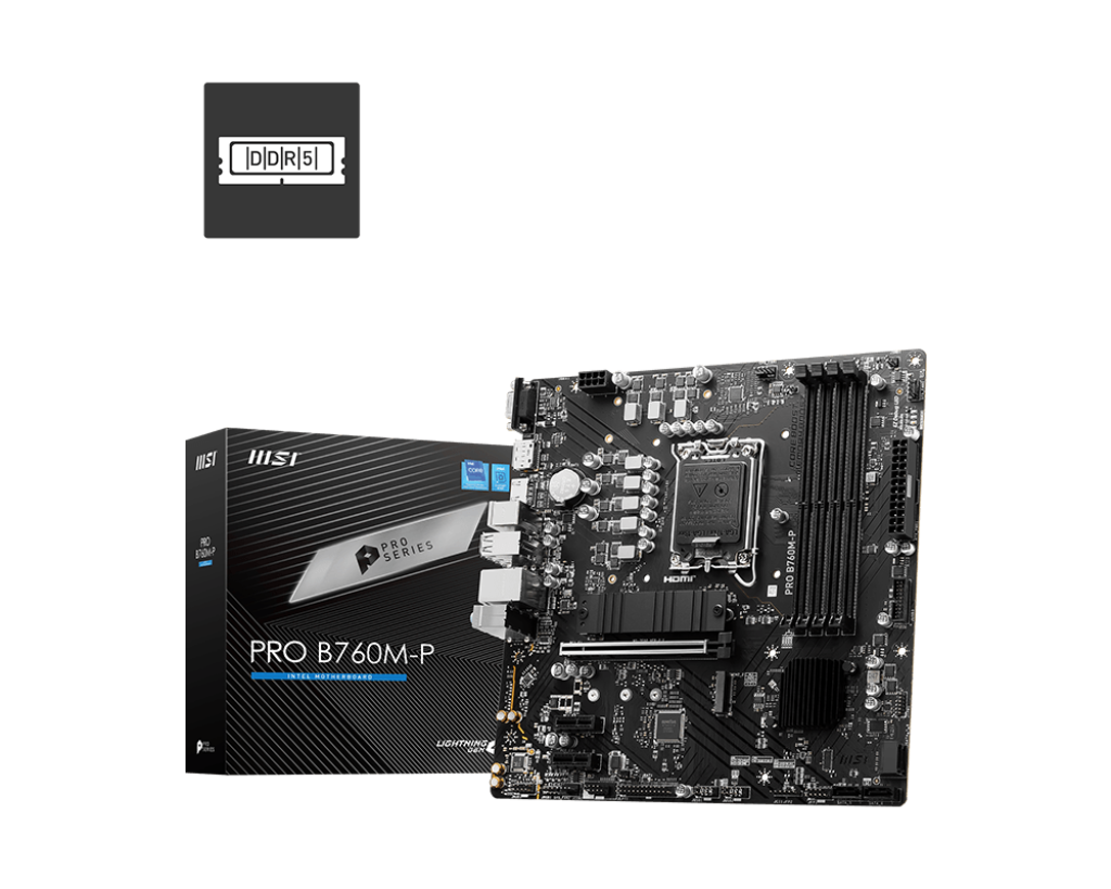 MSI PRO B760M-P DDR5 mATX LGA1700 --> På fjernlager, levevering hos dig 11-08-2026
