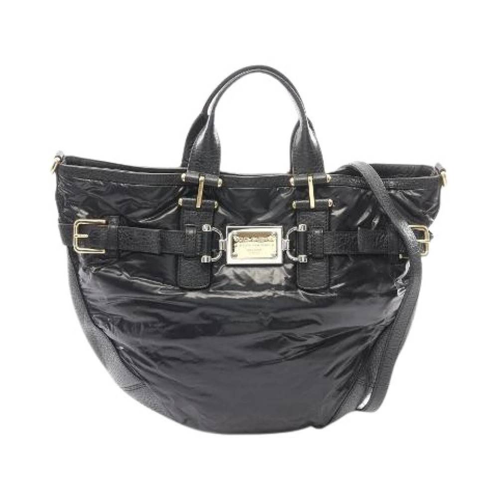 Dolce & Gabbana Pre-owned Pre-owned Læder 2way Tote Taske - Vintage - Dame - Sort - ONE SIZE - Læder