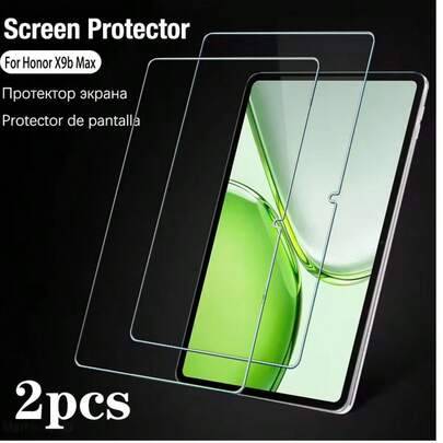 2 st 9H härdat glas skärmskydd kompatibelt med Honor Pad X9b Max / Honor Pad 20 / Pad 20 Pro / Honor Pad X8b / Pad 10 / Honor Pad 9 / Honor Pad X9a, r - Genomskinlig (Multi-size)