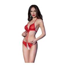 Chilirose Röd S/M Bodysuit för Förförande Lingeri