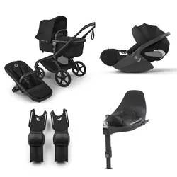 Bugaboo Fox 5 Renew Complete - Black/Heritage Black + Cloud T + Bas T + Adapter