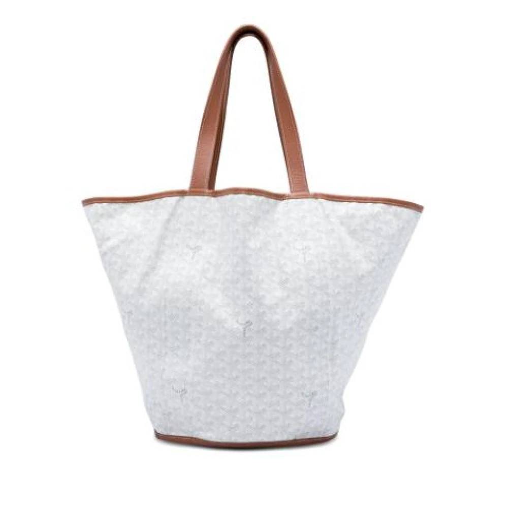 Goyard Vintage Pre-owned Belharra Tote - Vintage - Dame - Hvid - ONE SIZE - Uld