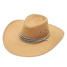 TDEOK revolver cowboy barn västerländsk mode cowboy solhatt brett brätte resa solhatt cowboy kappa svart, kaki, one size