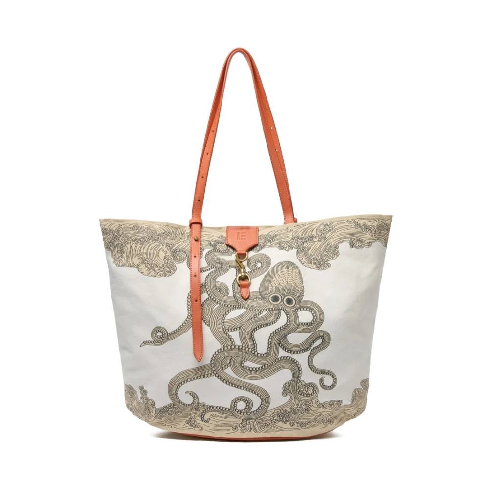 Inoui Editions Soft Shopping Bag Poseidon - Tasker - Dame - Flerfarvet - ONE SIZE - Bomuld
