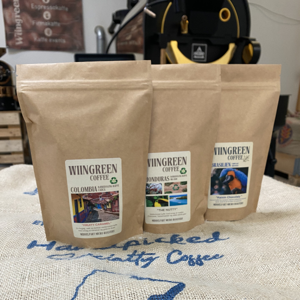 Good Vibes kaffe pakke 3 x 250 gr. friskristet kaffe