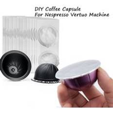 För nespresso vertuo plus kaffe kapsel 62mm kaffe kapsel lock hållbara påfyllnings kapslar skida klistermärken lock - 400 st