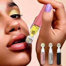 1 st Derma Roller Microneedle Roller Microneedling Skönhetsverktyg För Kvinnor Och Män Micro Needle Roller Ansikte Hårbotten Skägg Derma Stamp - Rosa