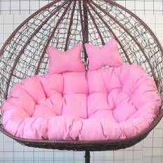 Utomhus 2 personer hängande äggstol gungkudde dubbel hängande korg hängstol ersättning extra stor storlek (130 x 109 cm)