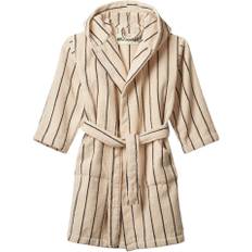Bongusta Naram Kids Bathrobe Str 5-7 år - Creme & Ink Morgenkåber Bomuld hos Magasin