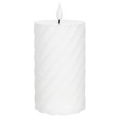 Blockljus med timer, vitt
