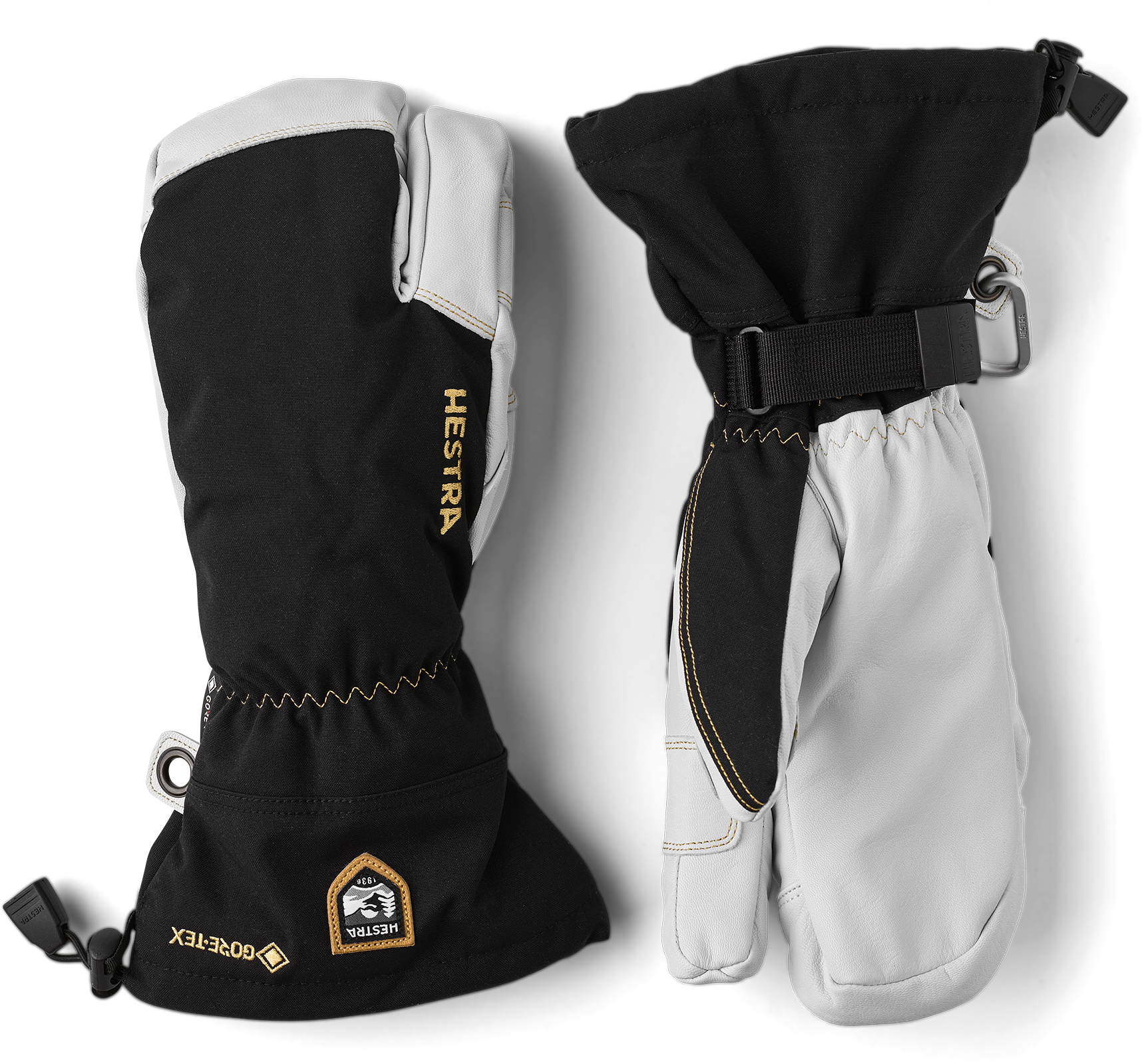 Hestra Army Leather GT 3 finger 11 BLACK/NATURAL GREY (11)