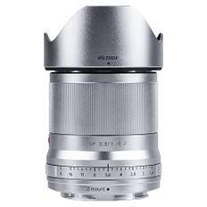 VILTROX 23 mm f/1.4 F1.4-objektiv för Nikon Z-montering autofokus stor bländare APS-C vidvinkel Prime-lins med STM-motor för Nikon Z-monteringskamera Z5 Z50 Z6 Z6II Z7 Z7II silver