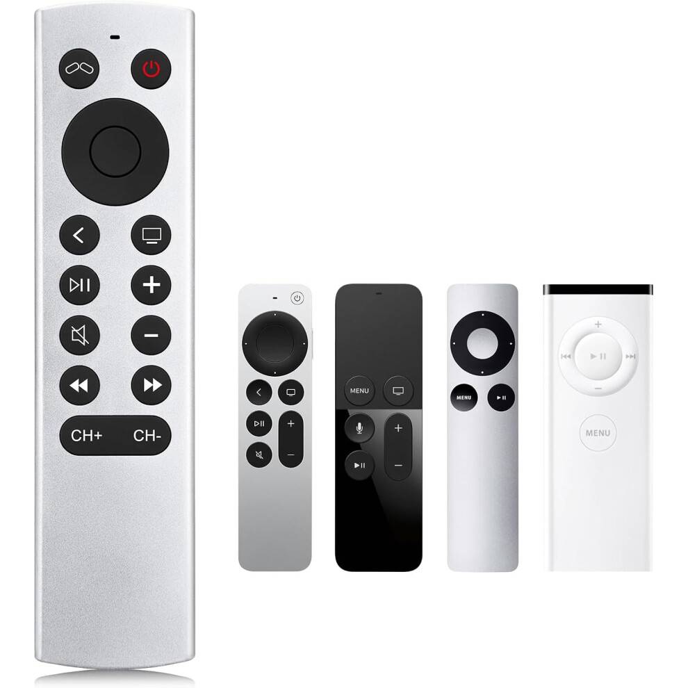 Replacement för Apple-TV-Remote, Fjärrkontroll för Apple 4K/HD (NO Siri & Voice)