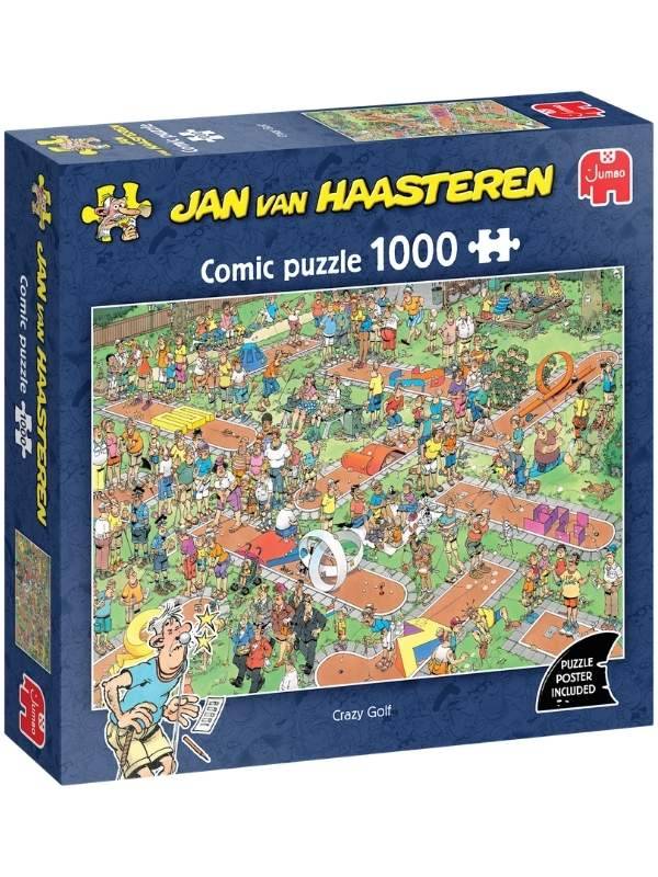 Jan van Haasteren puslespil 1000 brikker - Crazy Golf