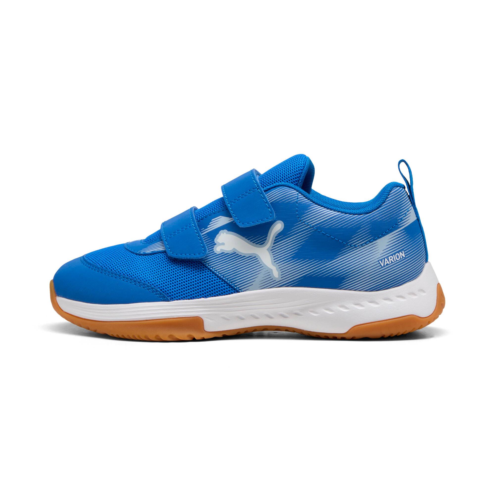 PUMA Varion 3 Indoor Shoes Youth, Shoes, Royal/White, 35.5