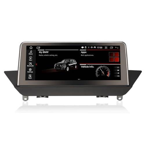 Erisin 10,25 tum 4 GB RAM 64 GB ROM trådlös CarPlay Android 14 bilradio Bluetooth GPS-navigering för BMW X1 E84 2009–2015 med CIC-system stöder IPS-skärm WiFi 4G DAB Android bilspegellänk USB