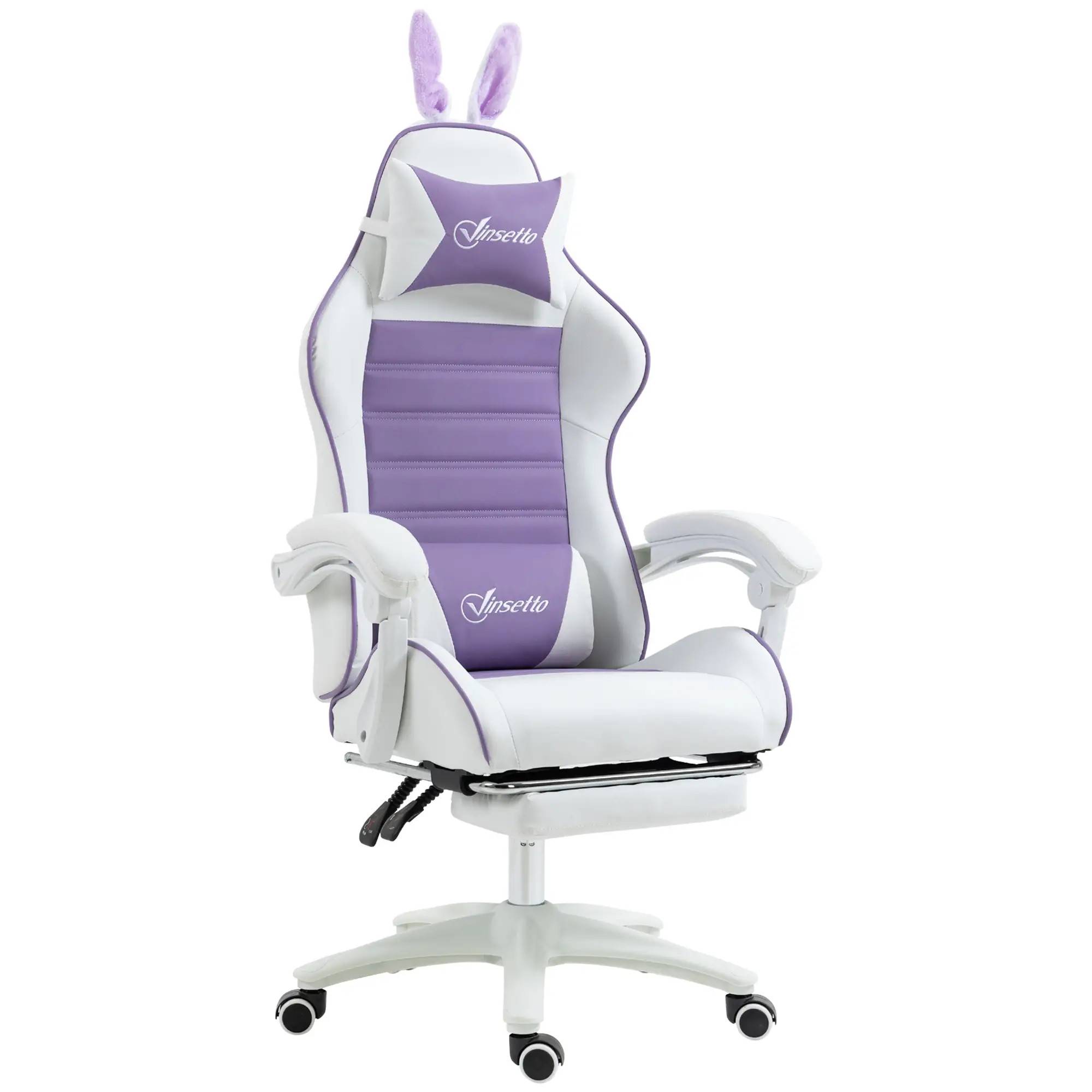 Ergonomisk gamingstol lila