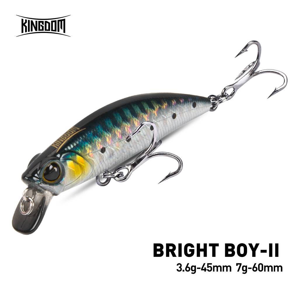Kingdom Sinking Minnow Fishing Lure 45mm 60mm Far Casting Artificial Hard Wobbler Crankbaits Slim Body Hard Baits For Trout Bass