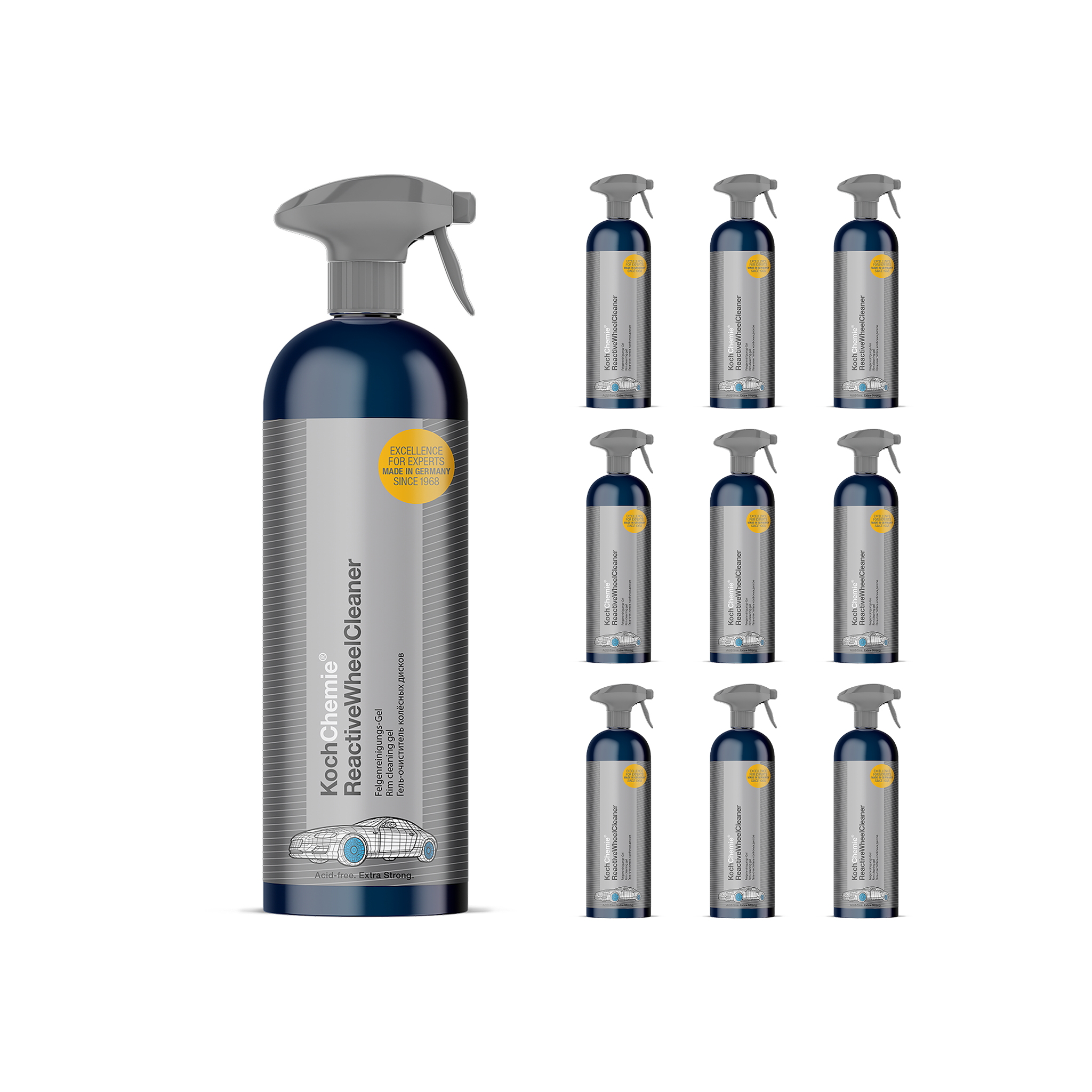 "ReactiveWheelCleaner" Felgenreiniger - 10x 750ml Set