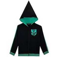 Harry Potter Kinder Slytherin Hoodie med spetsig huva Svart 146