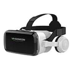 VR-headset, Virtual Reality-glasögon VR-set VR-skyddsglasögon kit för iPhone 15 14 13 12 Pro Max Plus Samsung Galaxy S24 S23 S22 S21 Edge etc IOS Android-smartphone för vuxna och barn