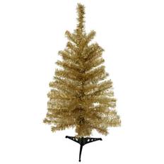 Kunstigt juletræ, 90 cm, guld
