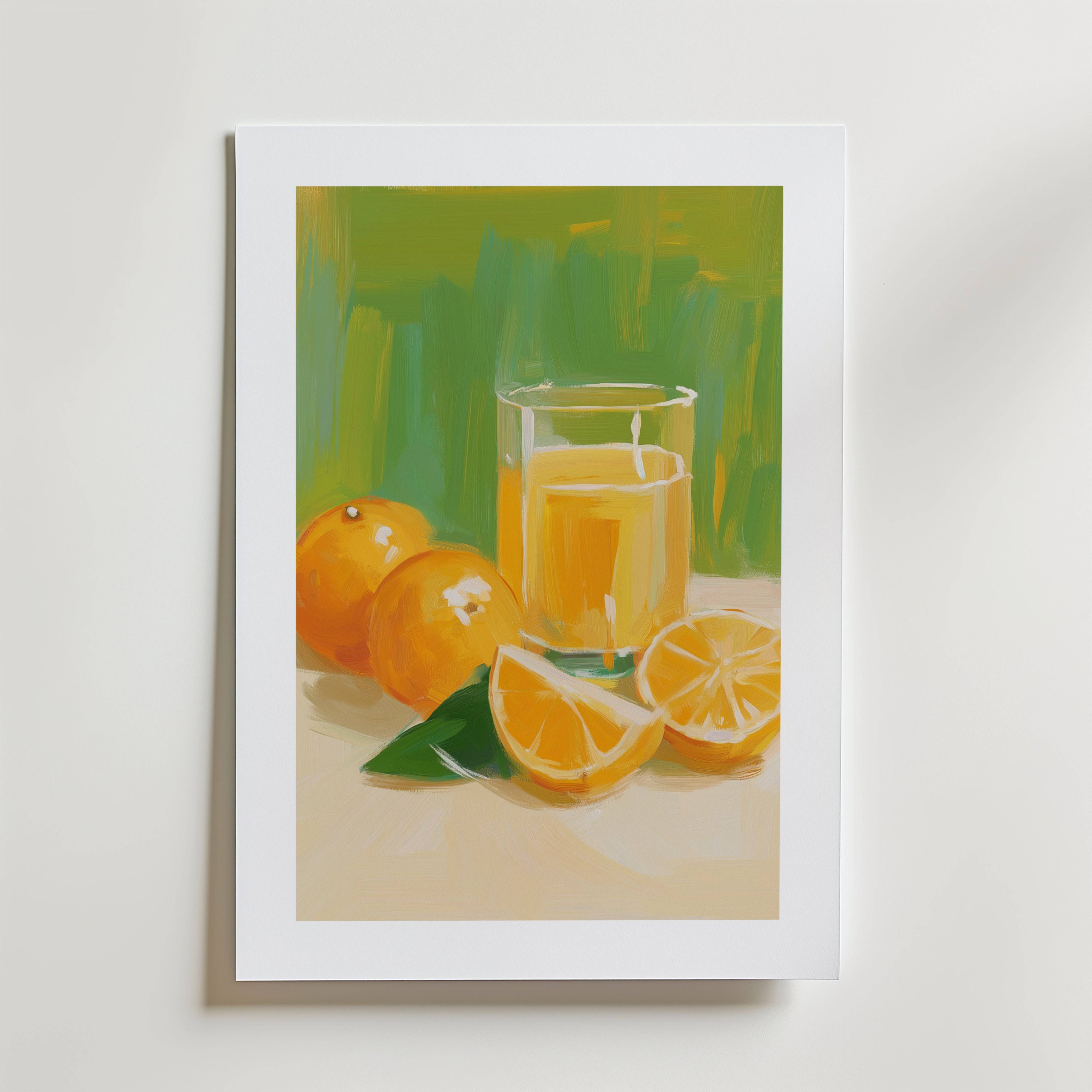 Orange Juice Poster - Fine Art Poster 100x140 cm