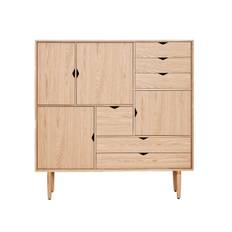 Andersen Furniture S3 Unique highboard (Hvidpigmenteret mat lakeret eg)