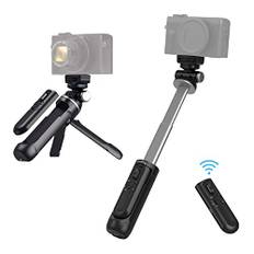 SMALLRIG SR-RG1 Wireless Shooting Grip, Remote Bluetooth Handgriff, Erweiterbarer Fernbedienung Griff für drahtlose Kameras, Vlogging-Stativ, Selfie-Stick für Foto/Video/Zoom, YouTube TikTok – 3326