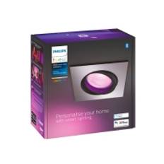 Philips Hue White and Color Ambiance Centura - Indlejret spotlys - LED-spot lyspære - GU10 - 5.7 W - klasse A+ - 16 millioner farver - aluminium