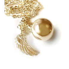 Gold Wing inkl. kedja - Bola Gravidsmycke