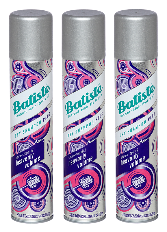 Batiste - 3 x Tørshampoo Heavenly Volume 200 ml - Klar til levering - Prismatch