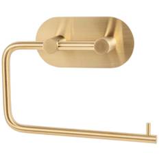 Toalettpappershållare FORM & STYLE guld matt rund utan lock för att limma