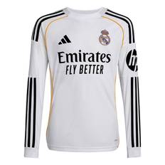 Real Madrid Hjemmebanetrøje 2025/26 Børn Lange Ærmer FORUDBESTILLING - adidas