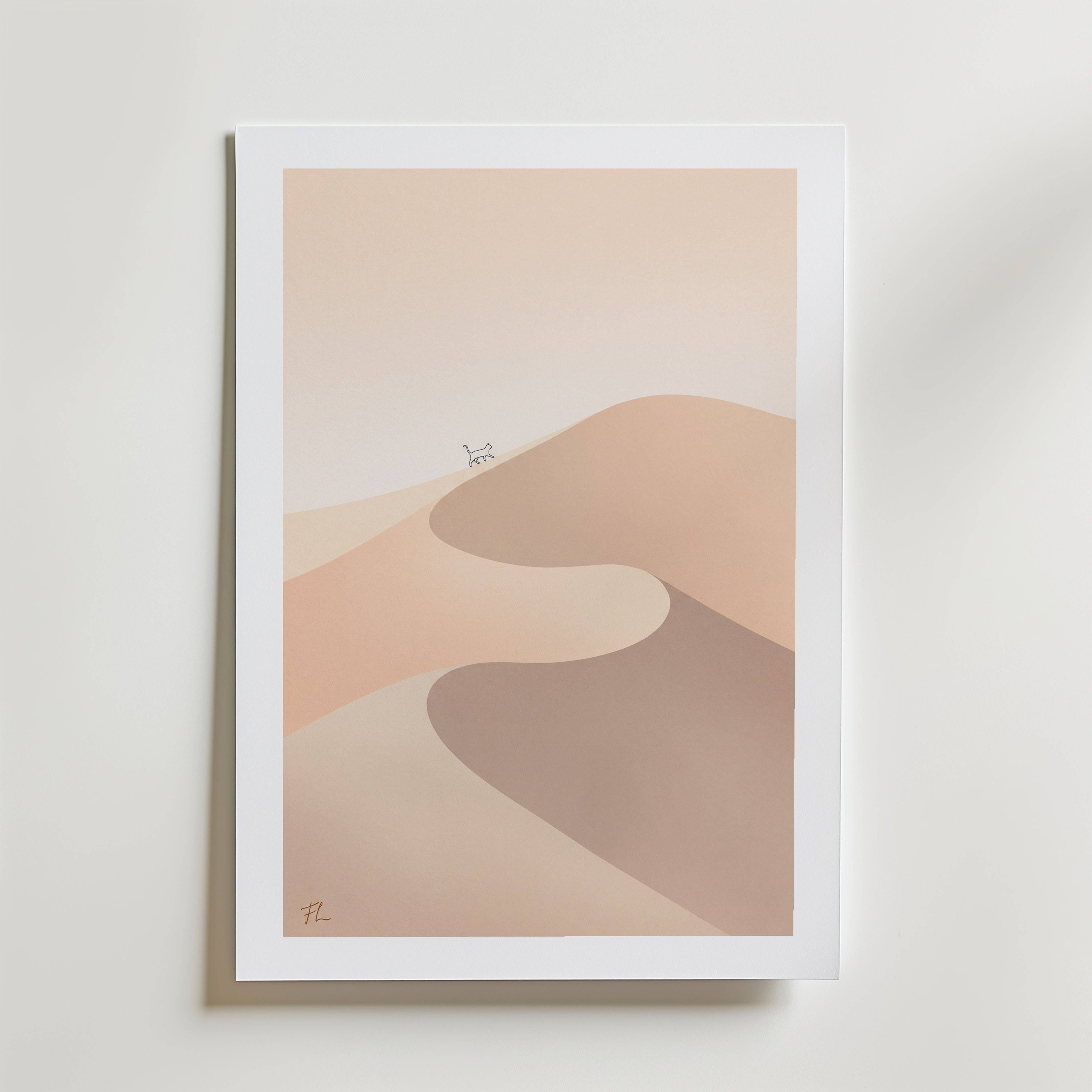 Freja Lund Klitter - Premium Canvas 21x30 cm Med passepartout