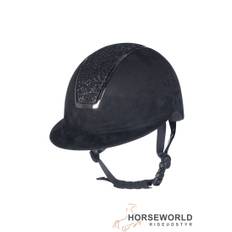 HKM Ridehjelm Lady Shield Sparkle - Sort m. Glimmer\t