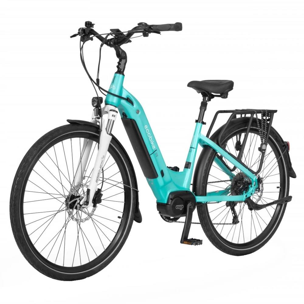 Elcykel Ecobike D2 City Menthol – Centermotor Grøn 14Ah 48V 672Wh.