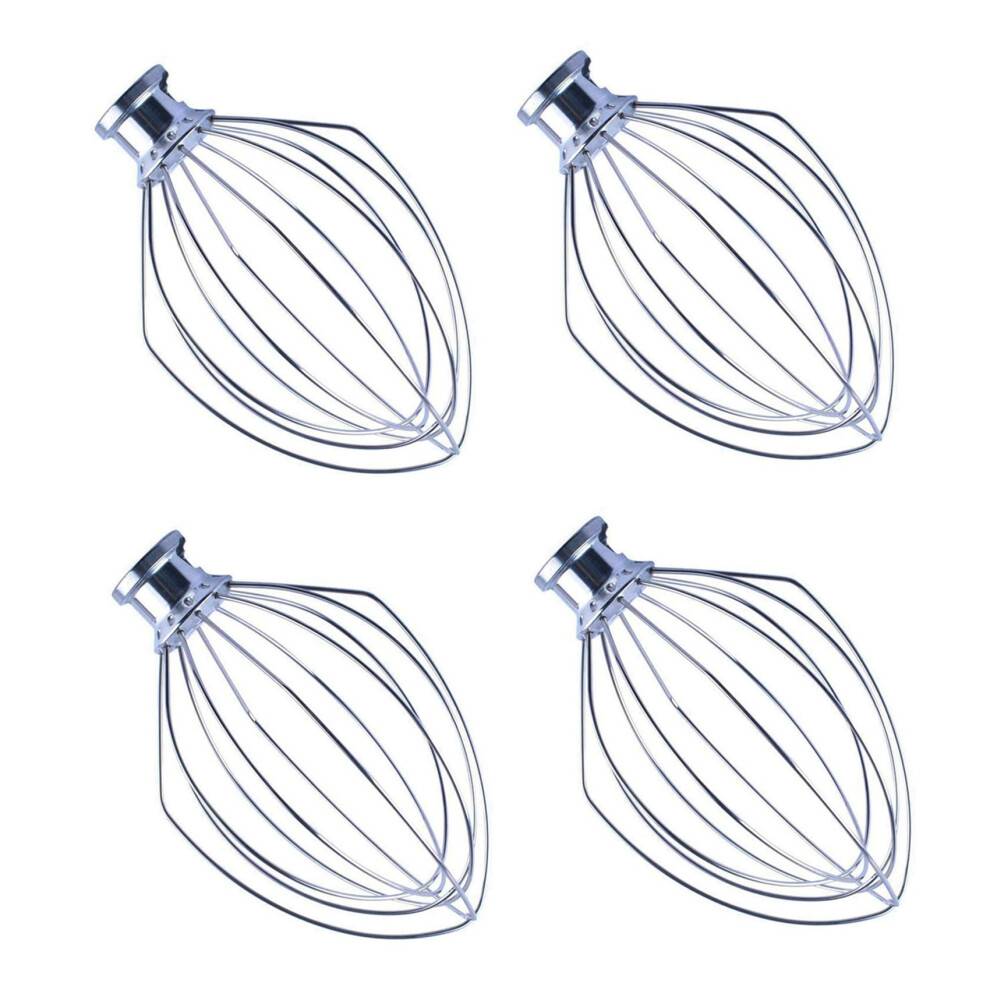 4X Wire Whip Attachment for Tilt- Stand Mixer for  K5AWW 5 Quart KSM50, KSM5 Egg Cream Stirrer Accessories