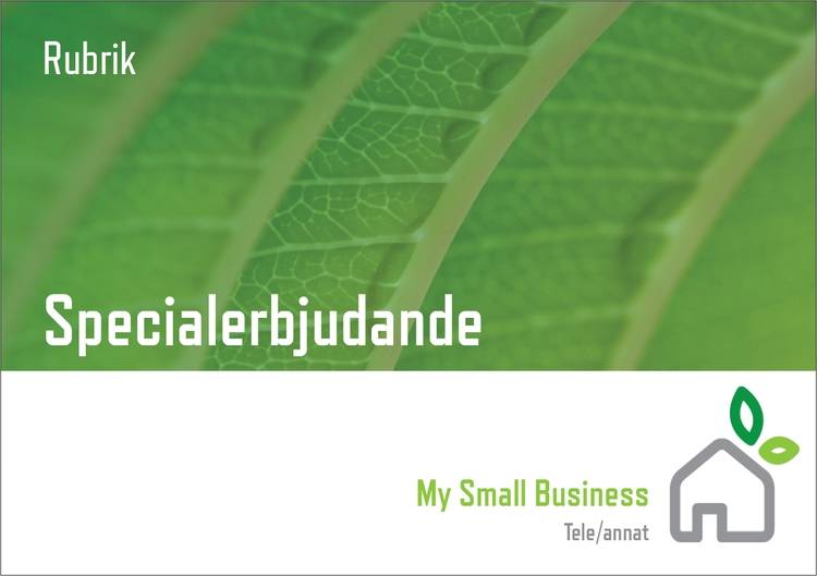 A5-flyers - Gröna - Ecohome - Bygg & Anläggning