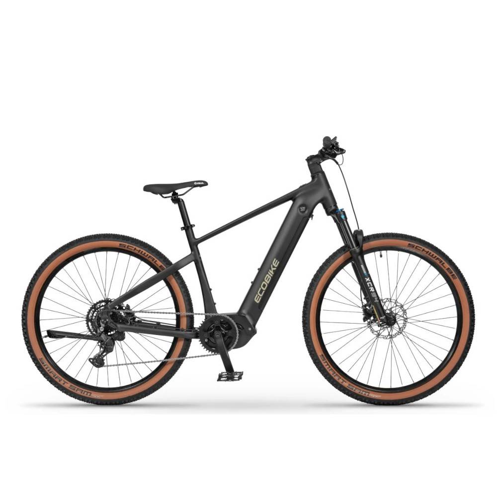 Elcykel EcoBike Core Moonstone med centermotor Sort 1008 Watt - 28 Ah 17" (150-170 cm).