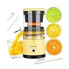 Citronpress, elektrisk apelsinpress, bärbar USB-laddad juicepress för apelsin, citroner, citrusfrukter