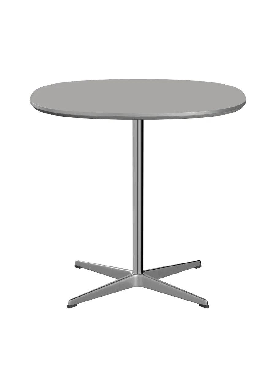 Piet Hein A602 cafébord, 75 x 75 cm fra Fritz Hansen Grey Efeso m. alukant (specialfarve) - Jacobsen Plus