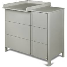 Yappy Kids Byrå Med Skötbord, Grå