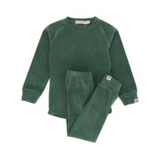 Gullkorn Design Jona Fleece-set Deep Green  Deep Green 98/104 cm  Grön  98/104 cm  man